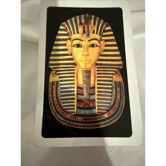 Vintage Egyptian Playing Card Holder With 2 Full Sets If Playing Cards Complete! - Picture 2 of 10